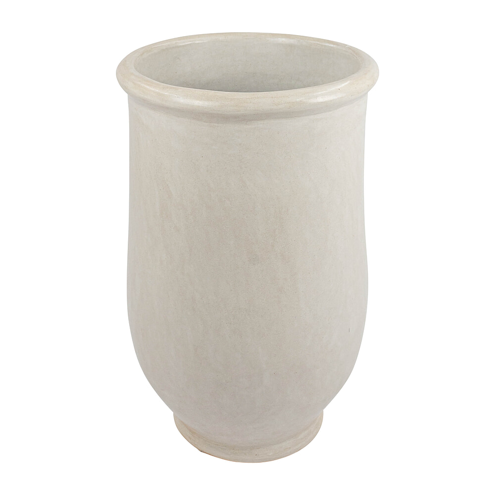Grote bloem- planten pot / vaas - wit - 75 cm hoog