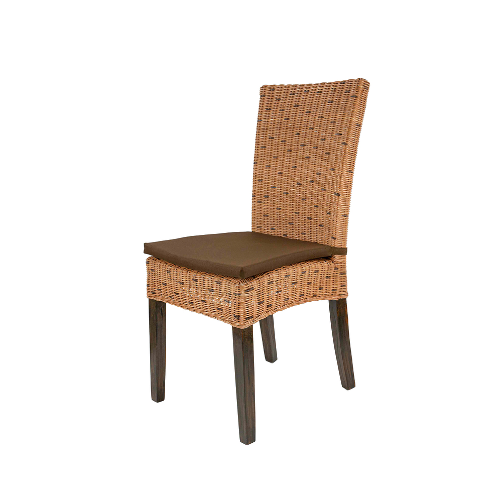 Eetkamerstoel Cardine bruin, inclusief kussen bruin