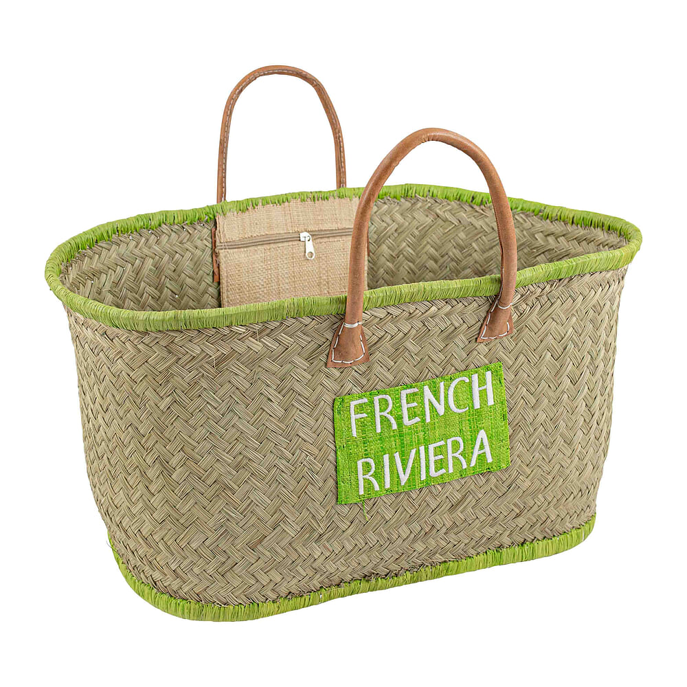 Palm tas - French Riviera - groen