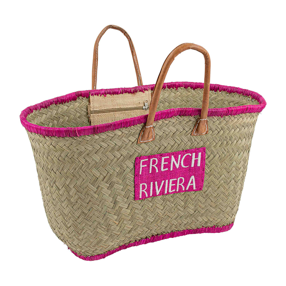  Palm tas - French Riviera - roze