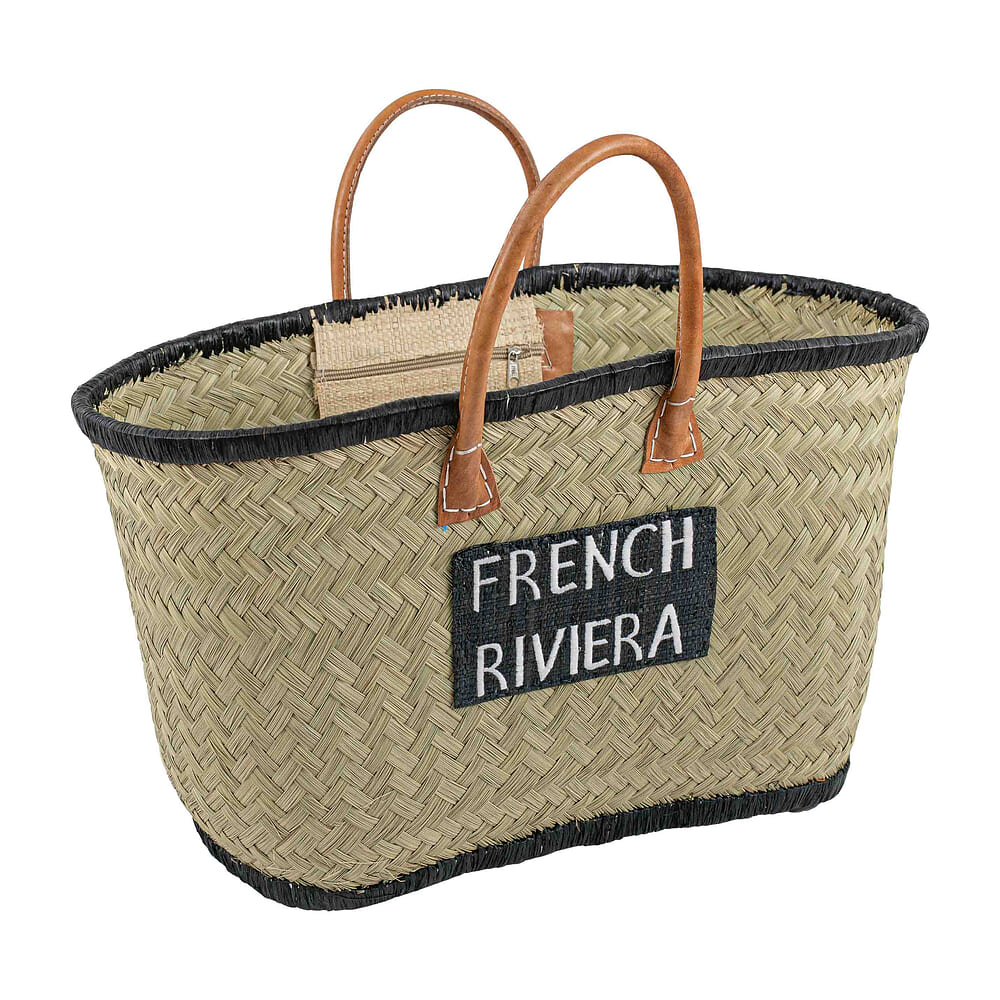 Palm tas - French Riviera - zwart