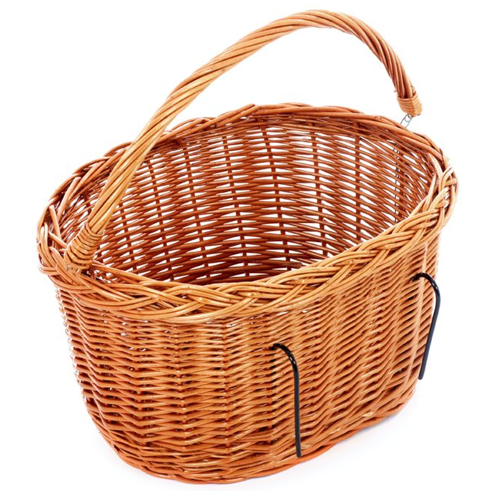 Rieten kinderfiets mand - model ovaal recht