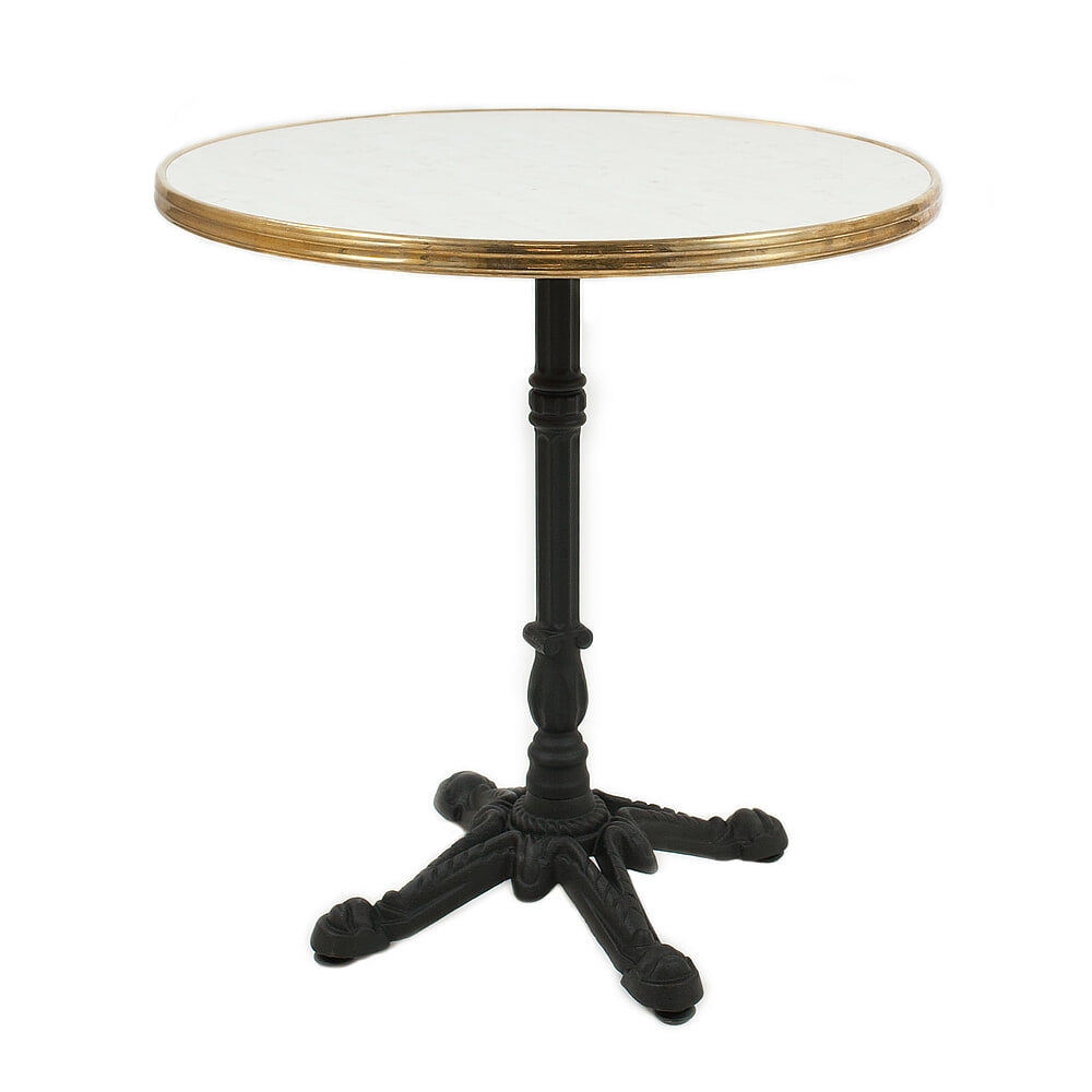 Terrastafelblad Parijs met messing rand Ø60 cm