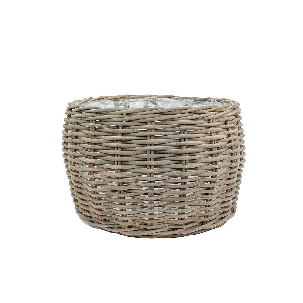 Plantenmand rotan groot CL grijs