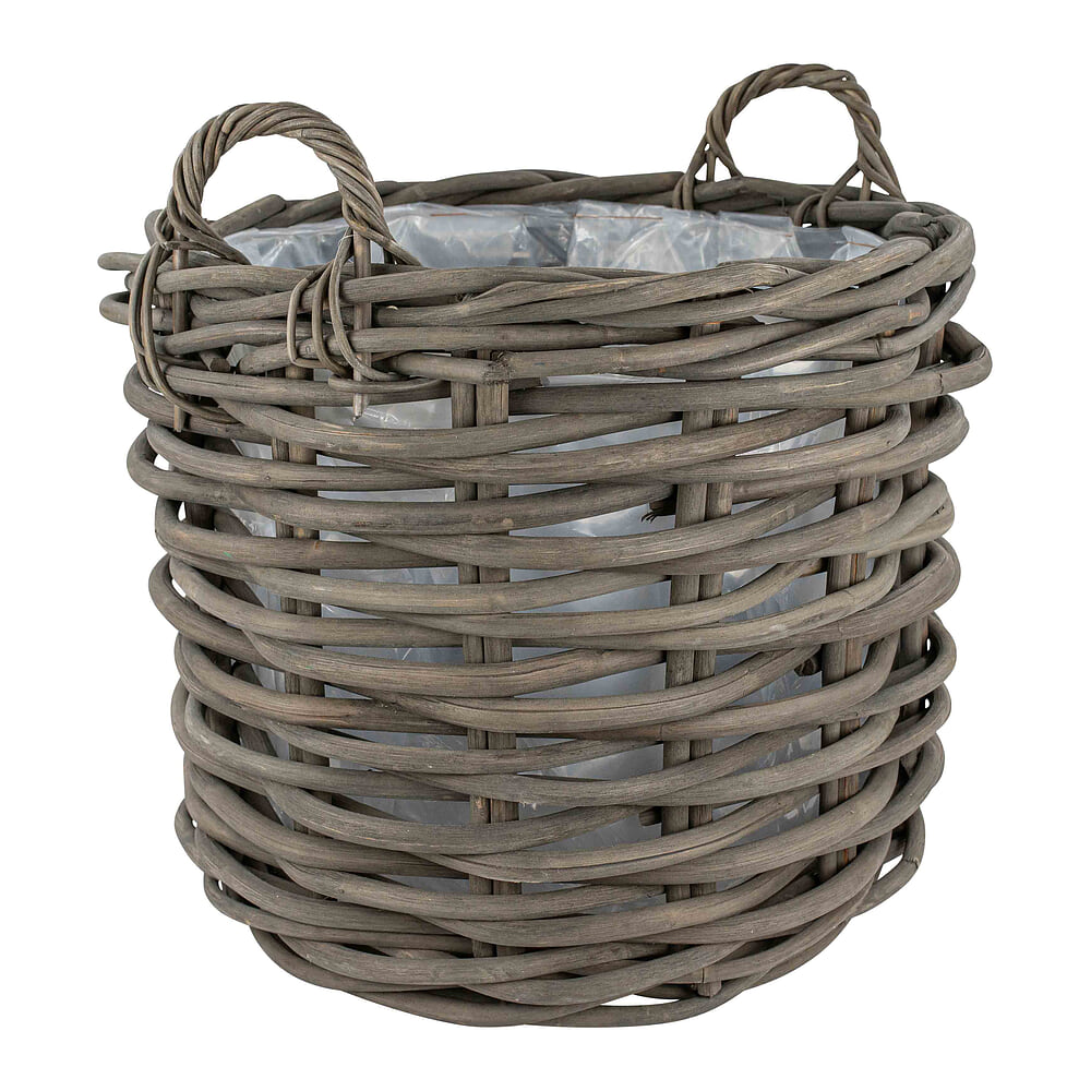 Panier &agrave; plantes en rotin 