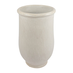 Grote bloem- planten pot / vaas - wit - 75 cm hoog