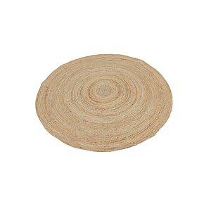 Naturfarbener Rattan-Teppich Ø 180 cm