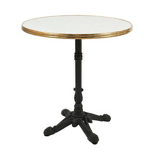 Terrassentischplatte Paris mit Messingkante Ø60 cm