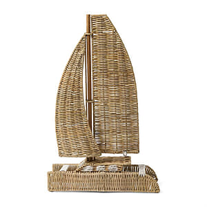 Rustic Rattan Catamaran Decoration