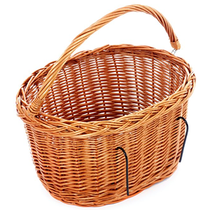 Rieten kinderfiets mand - model ovaal recht