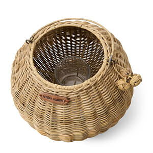 Rustic Rattan Cherchio Lantern