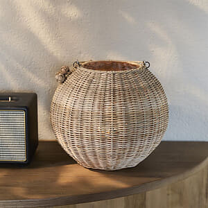 Rustic Rattan Cherchio Lantern