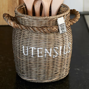Rivi&egrave;ra Maison - Rustic Rattan Utensils Pot