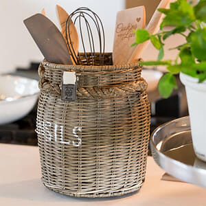 Rivi&egrave;ra Maison - Rustic Rattan Utensils Pot