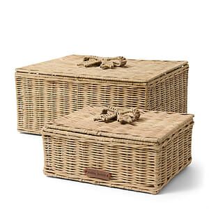 Rivi&egrave;ra Maison - Rustic Rattan Bow Storage Box L