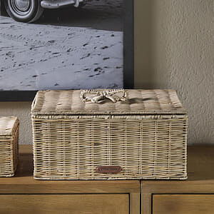 Rivi&egrave;ra Maison - Rustic Rattan Bow Storage Box L