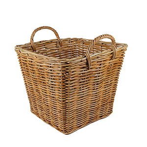 Quadratischer Korb mit Griffen