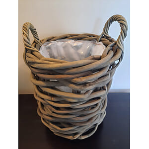 Panier à plantes en rotin 