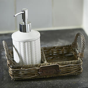 Rustic Rattan Soap Tray