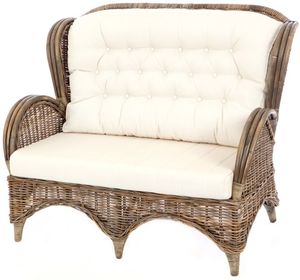 Rieten bank Florida - Kubu grijs