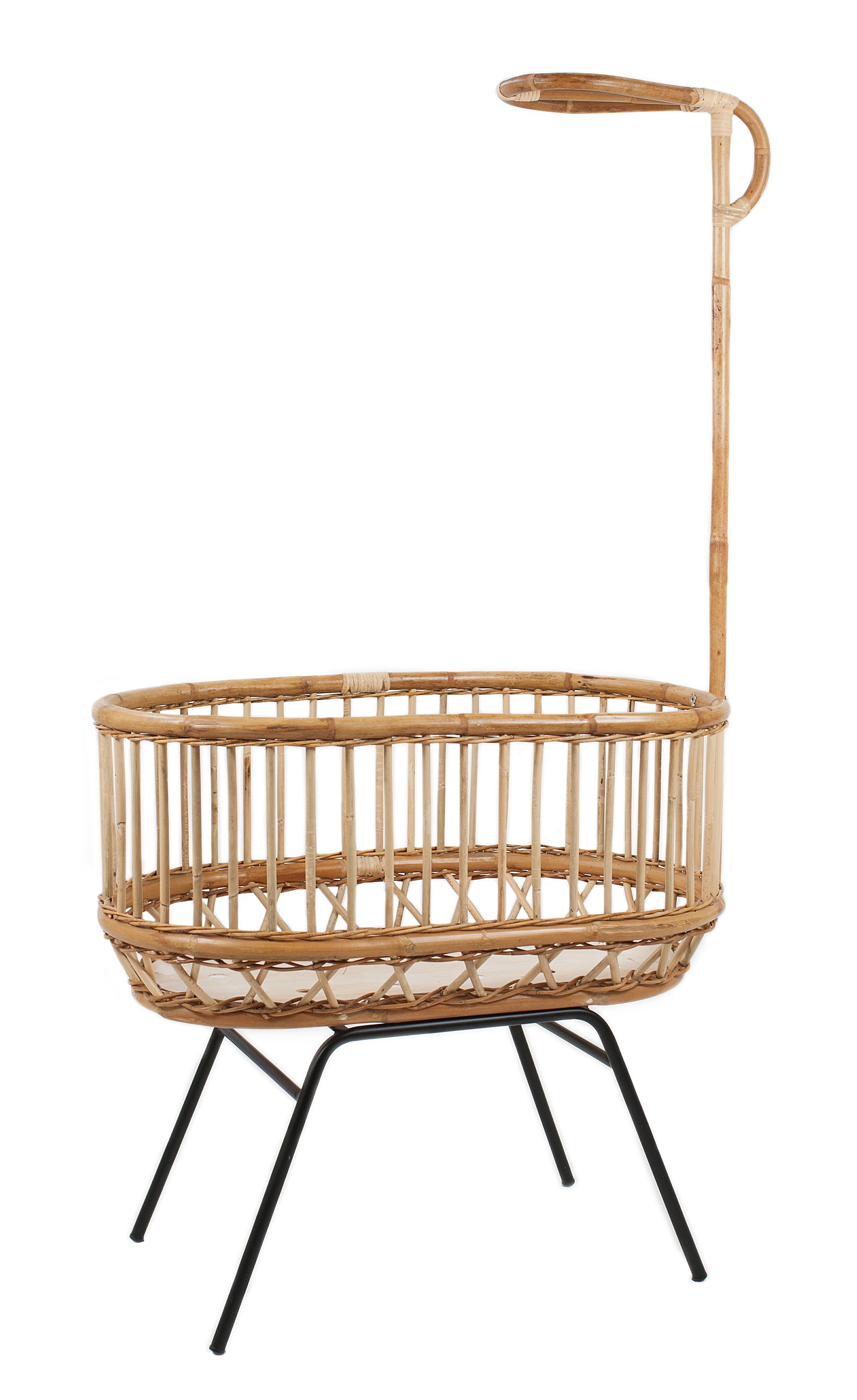 Rattan Wiege Vintage 