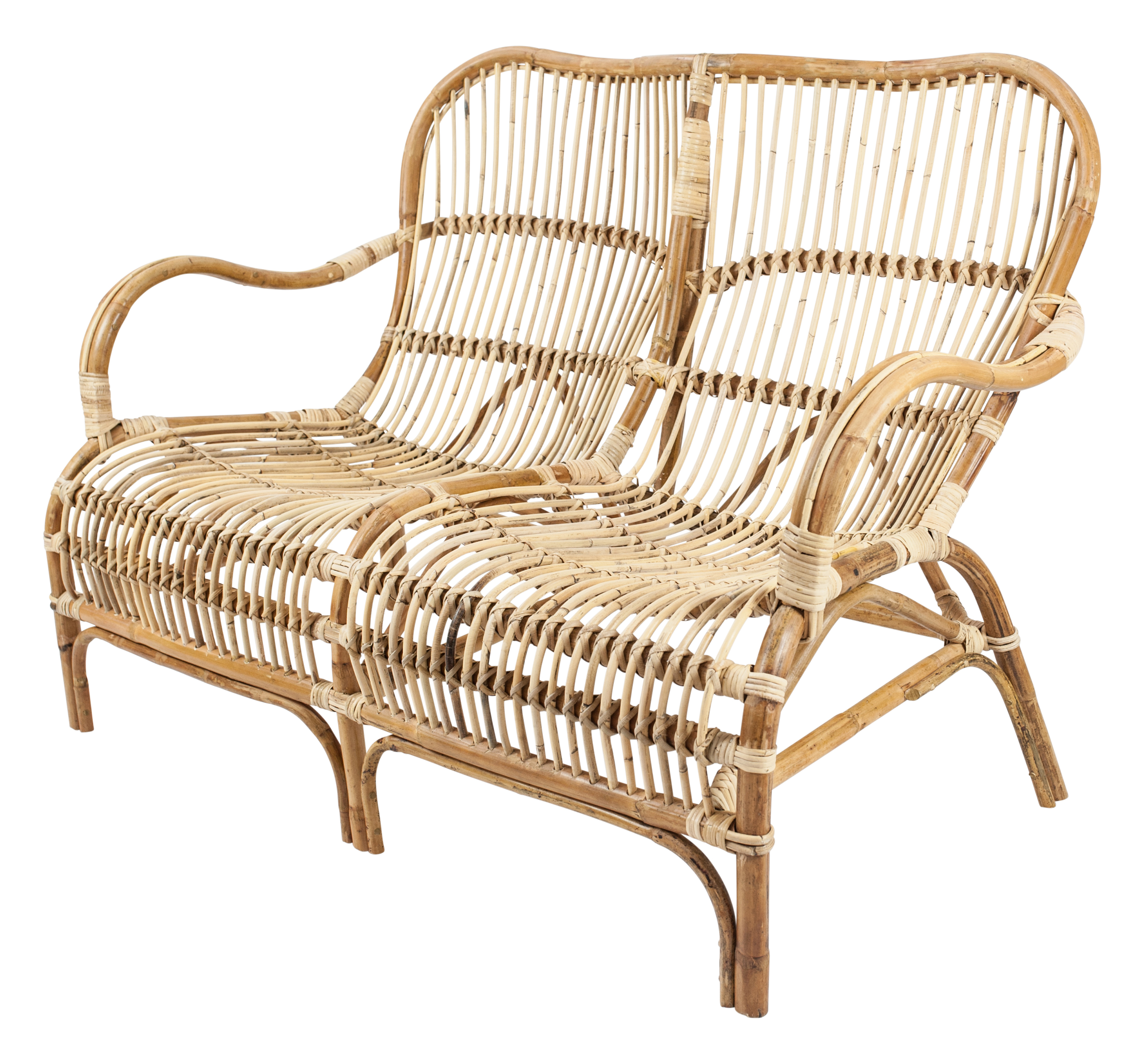 Vintage Rattan Sofa