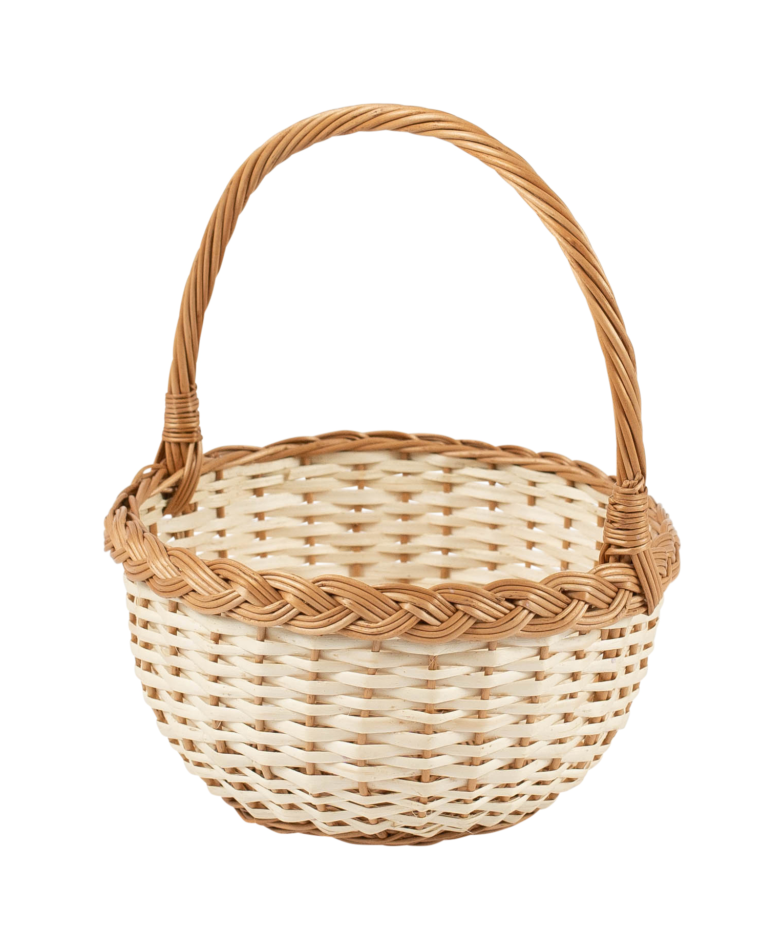 Panier pour enfants en osier rond