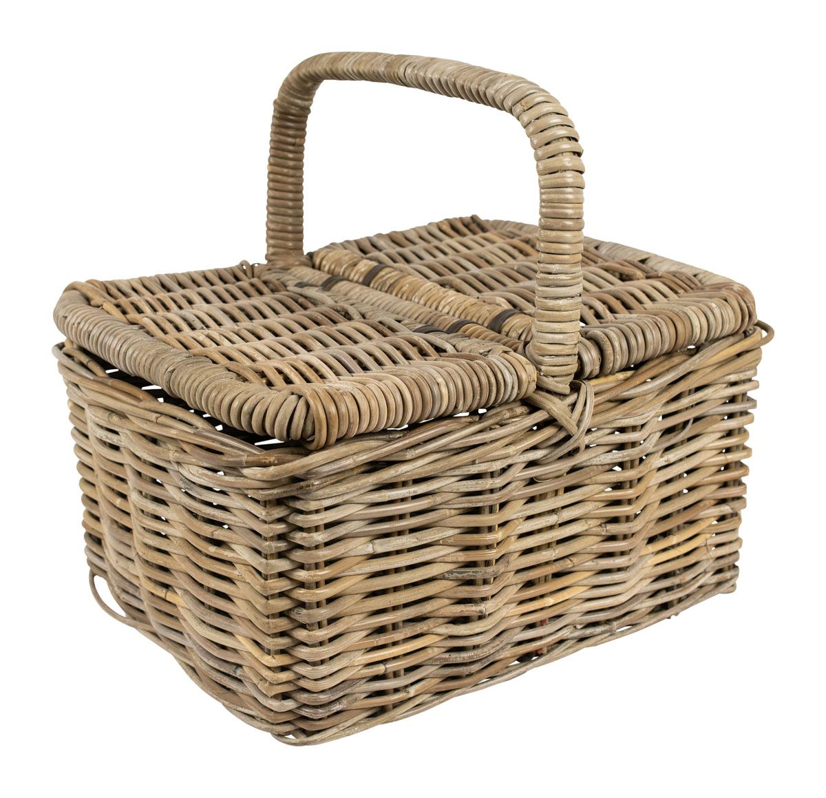 Rieten picknickmand rotan 9171GR