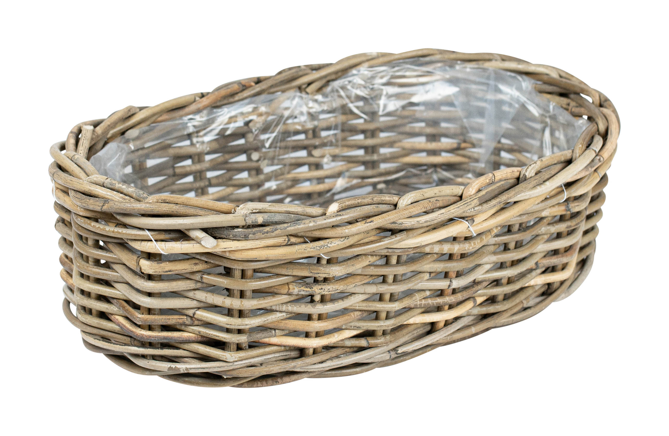 Rattan Pflanzkorb oval