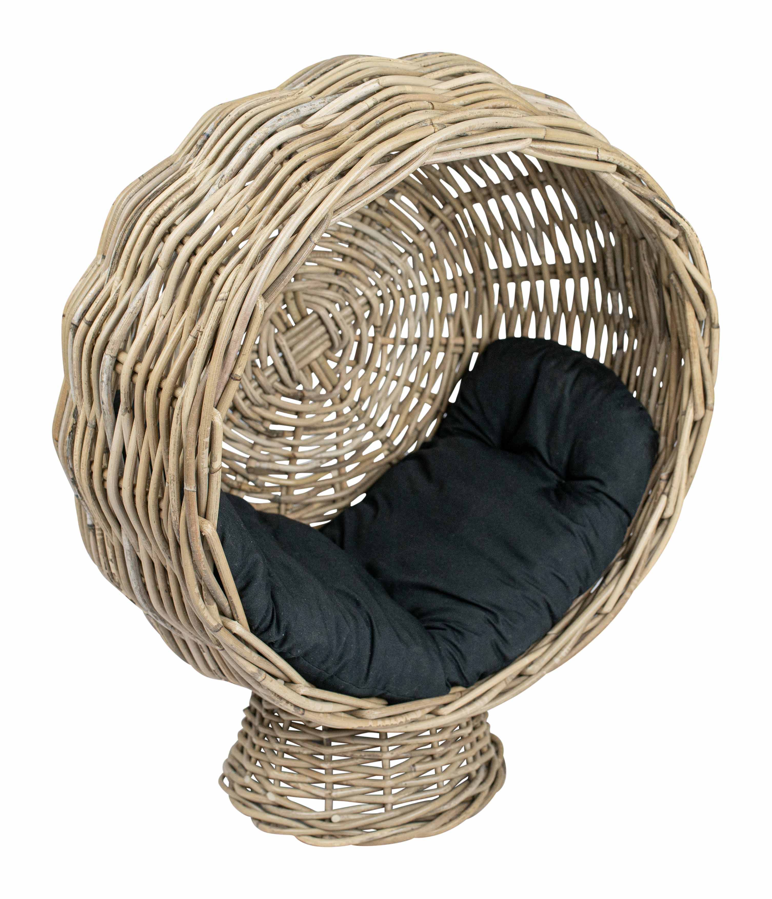 Rattan Katzenkorb rund