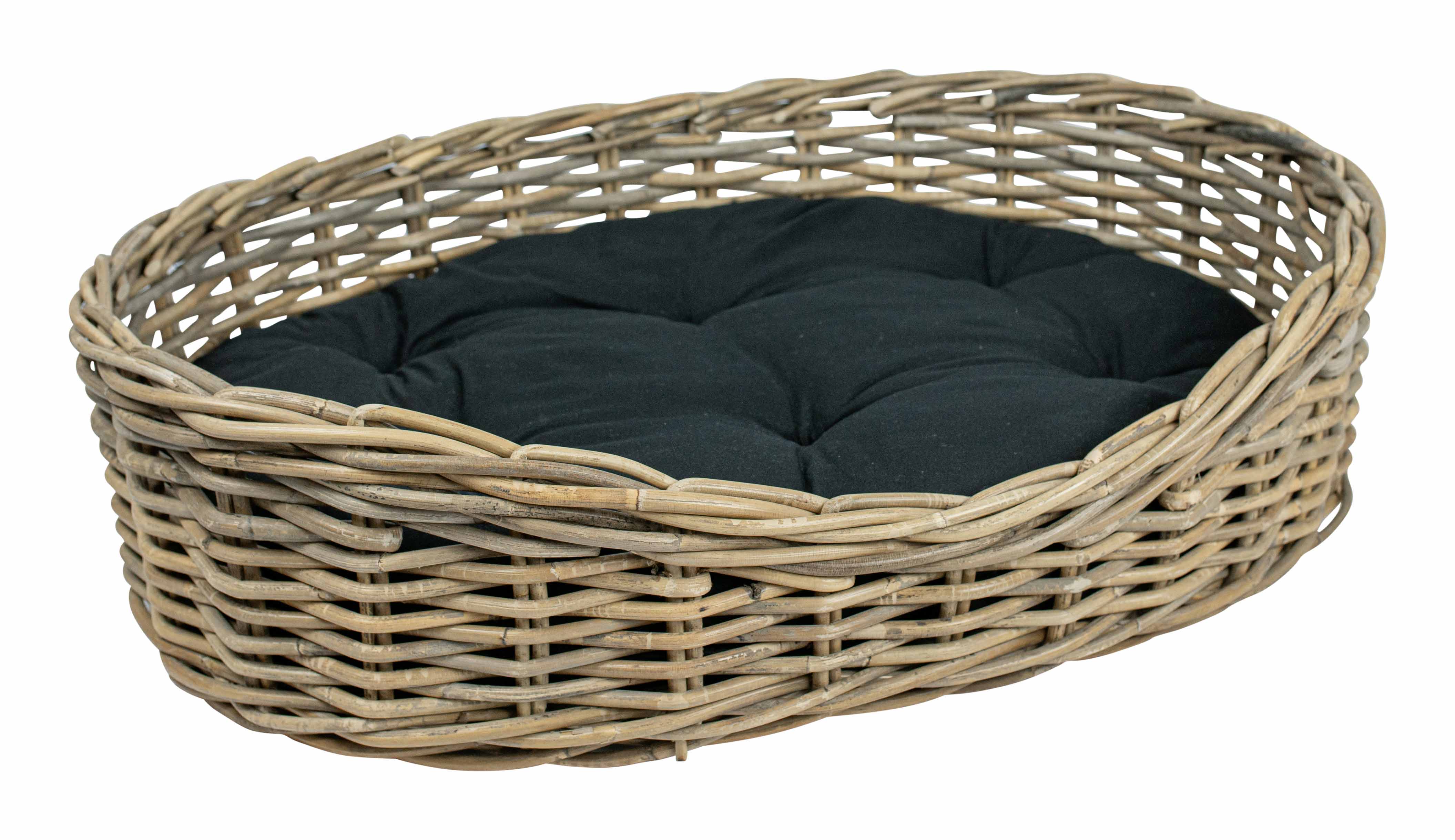 Hundekorb aus Rattan oval