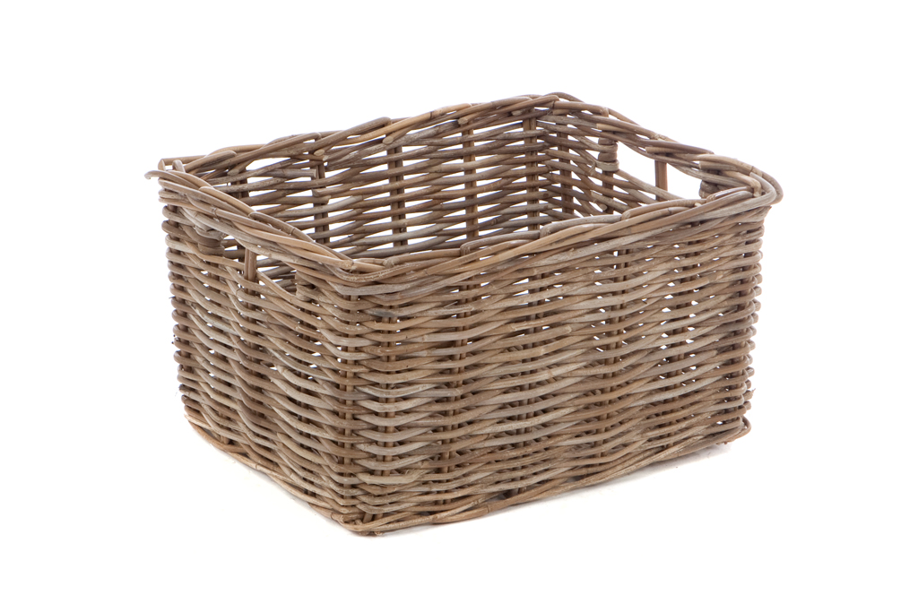 Fahrradkorb aus Rattan 45x35x25 cm