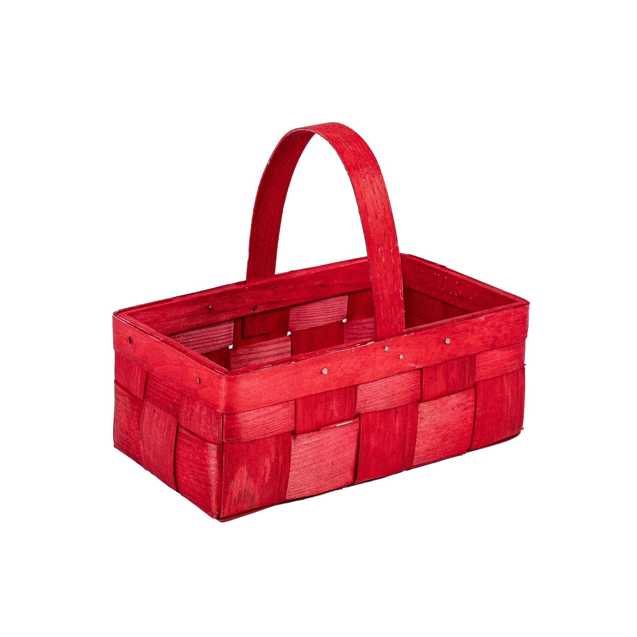 panier rouge avec anse