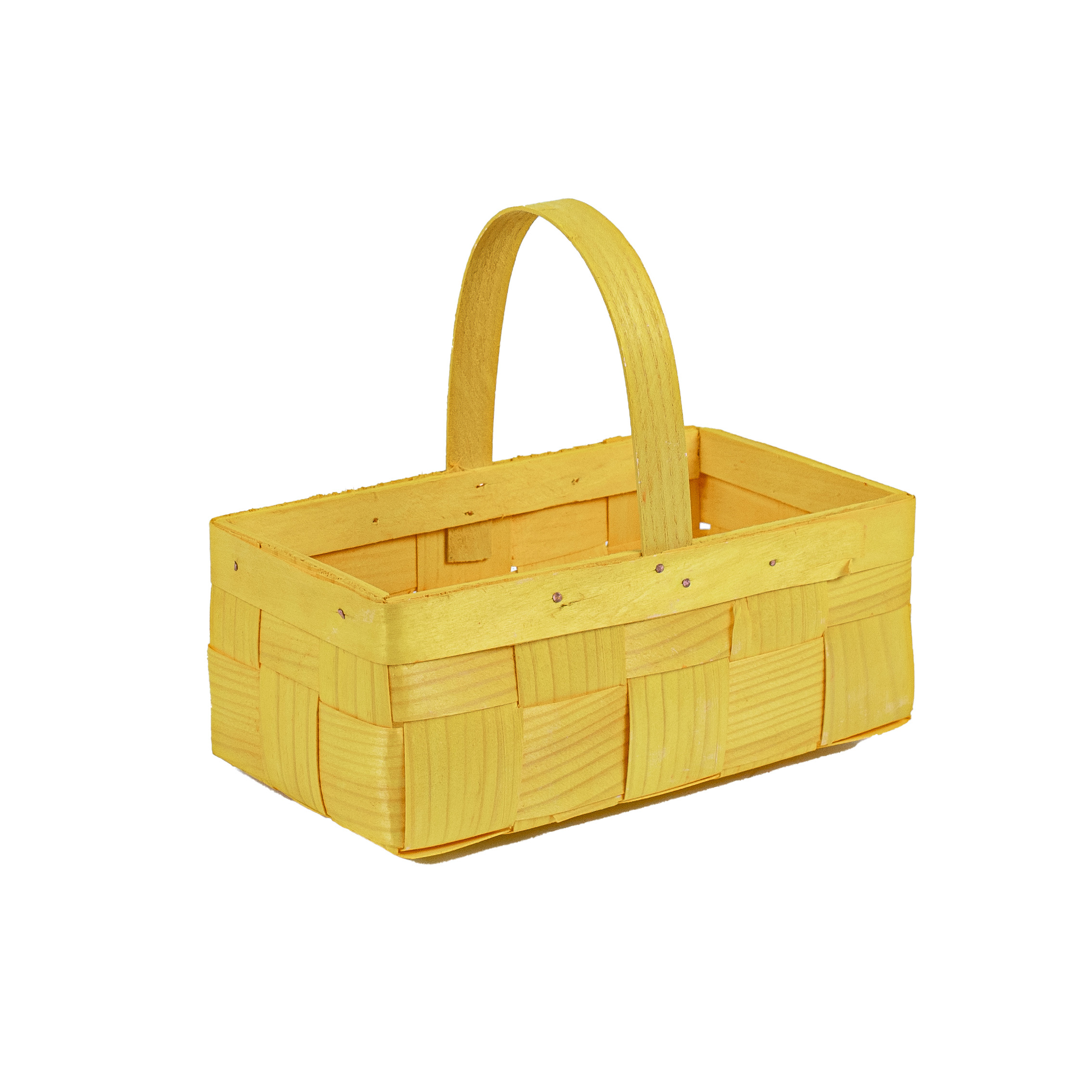 panier jaune avec anse