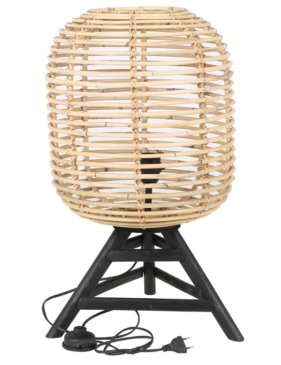 Rattan Tischlampe