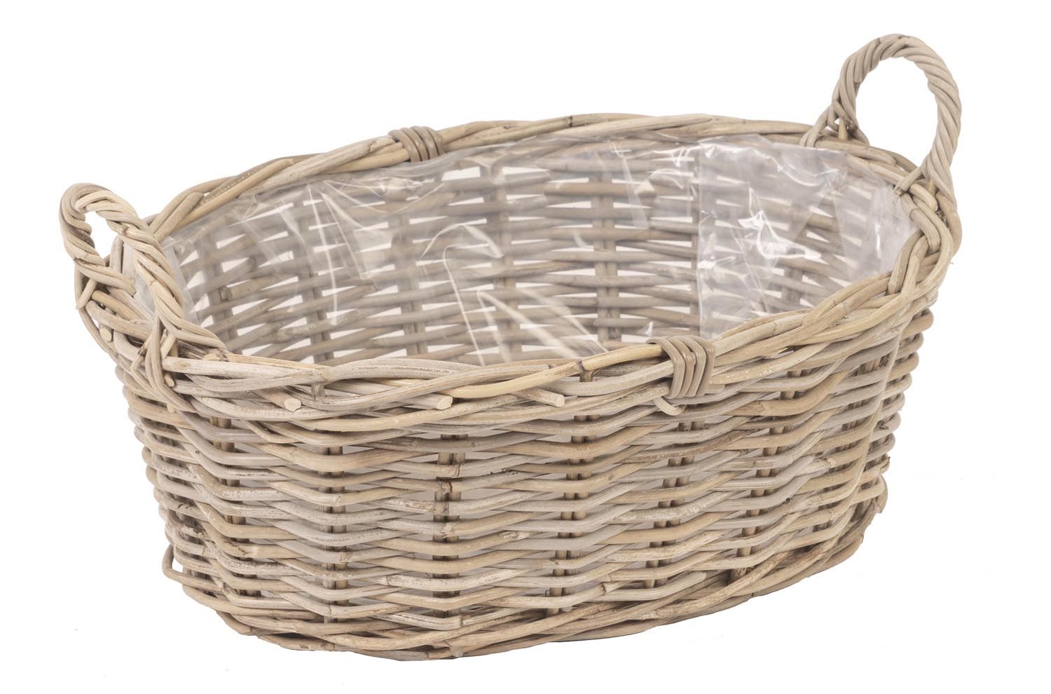 Rattan Pflanzkorb oval