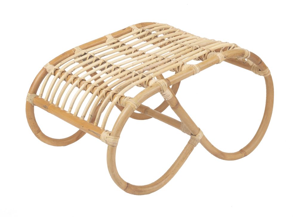 Hocker aus Rattan