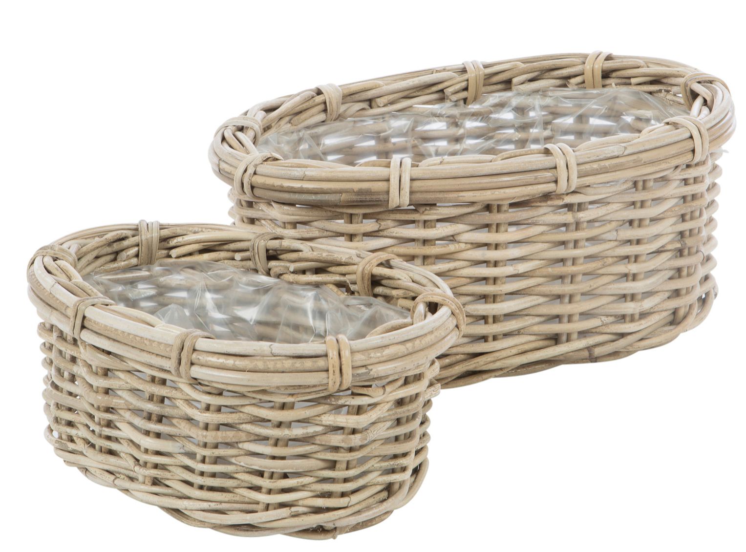 Pflanzkorb Rattan oval Pflanzkörbe
