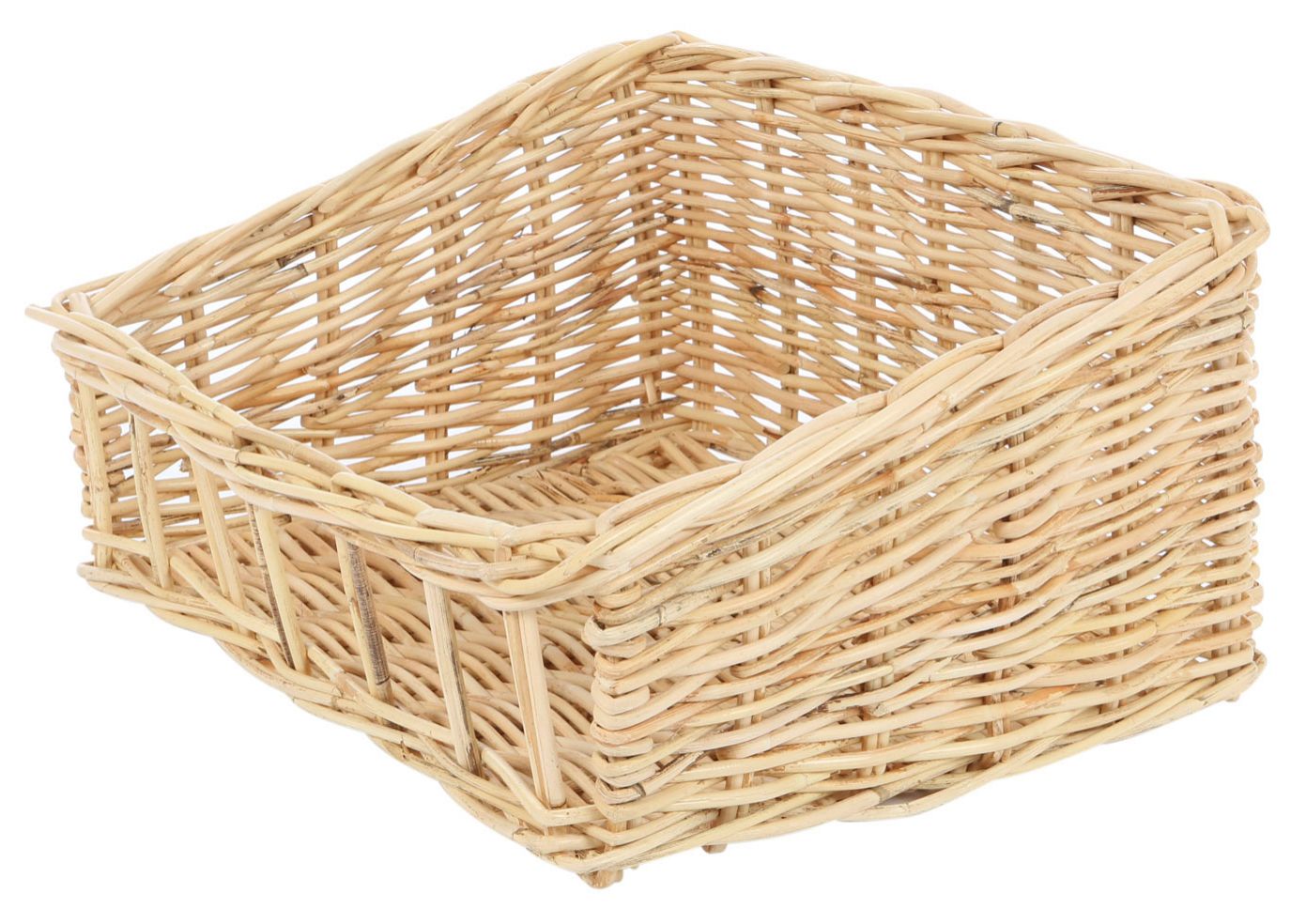 Rattan Baguette Korb Hell 48x40x16/25 cm