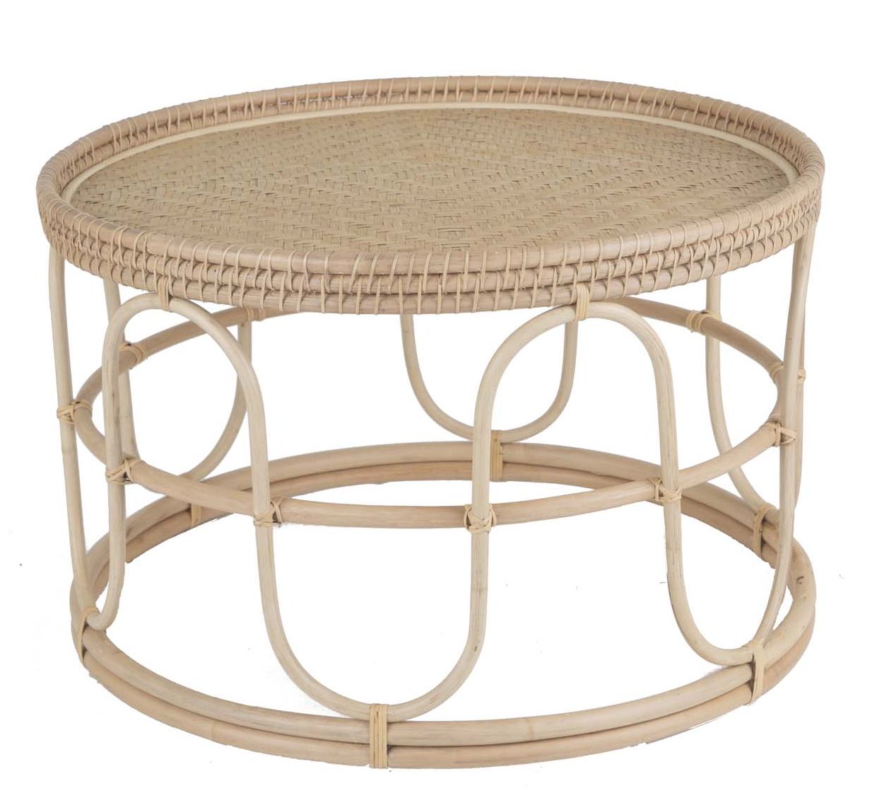 Rattan Couchtisch