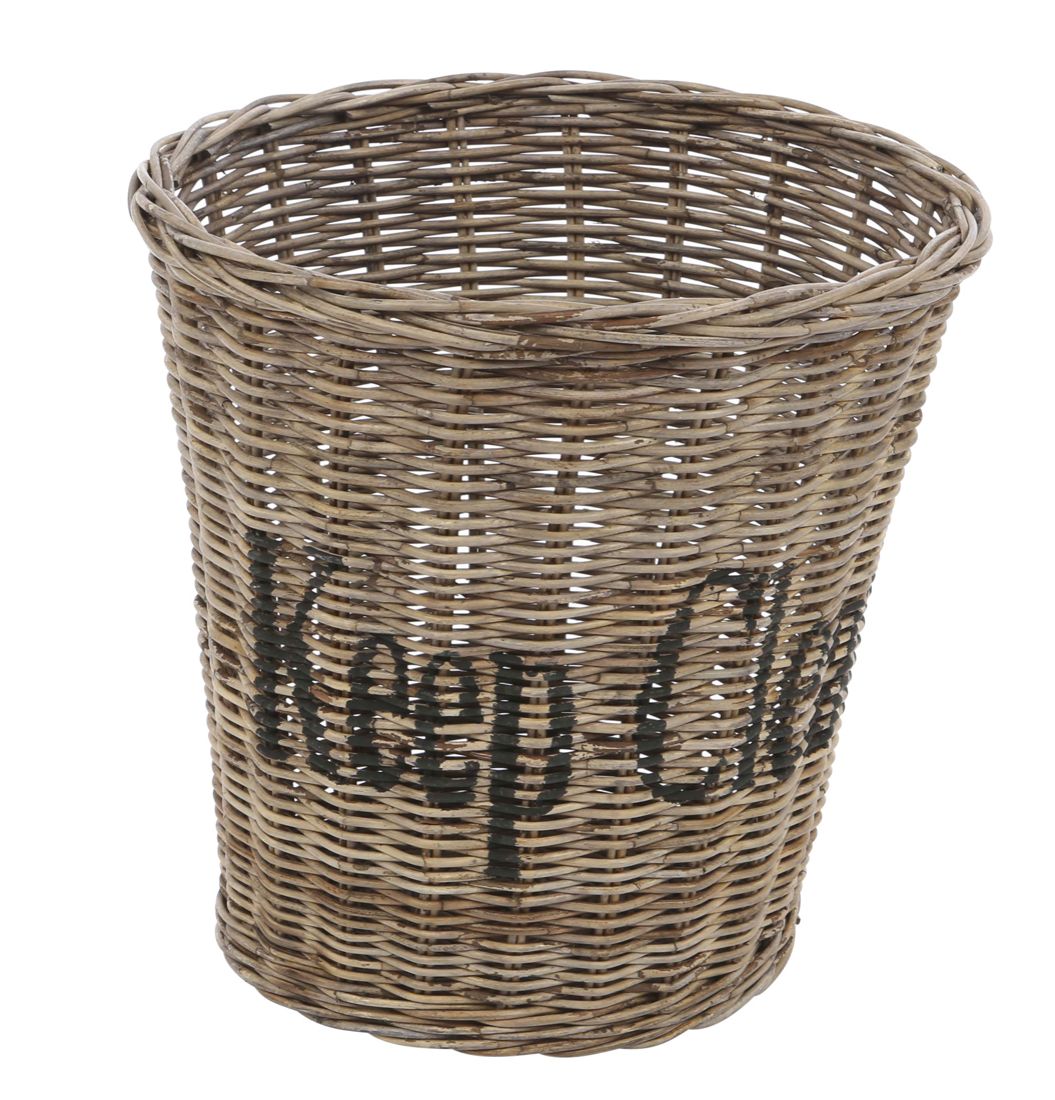 Rattan Papierkorb