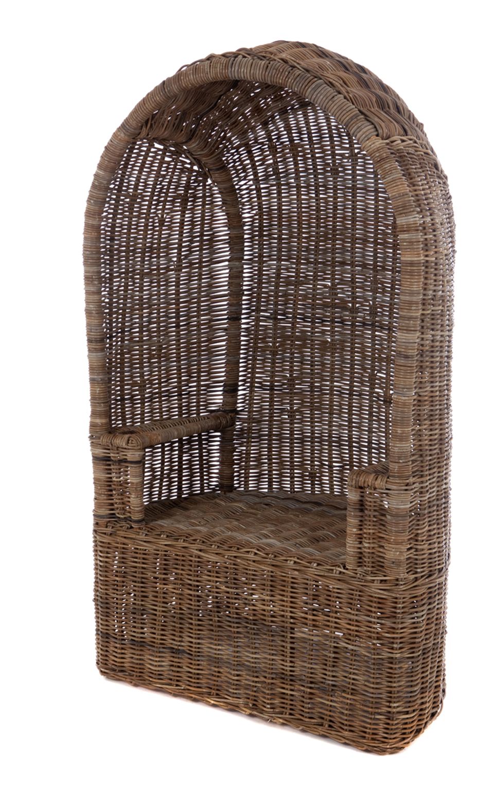 Rattan grau Strandkorb Jumbo.