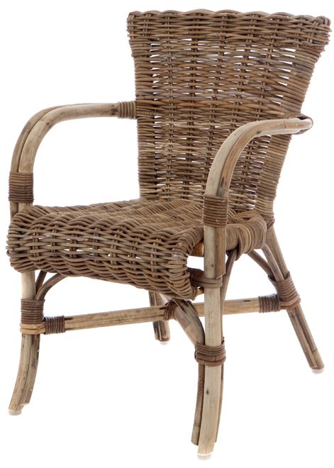 Rattan Sessel Luik Grau