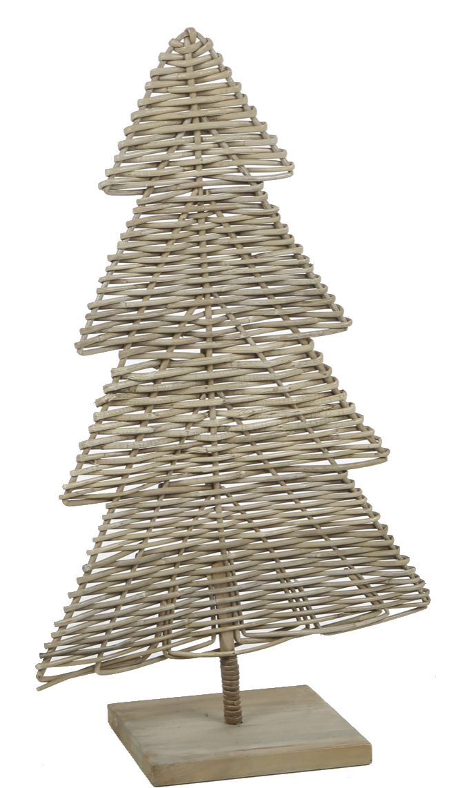 Irrigatie embargo Gezamenlijke selectie Rotan kerstboom 80 cm | Aangeenbrug Mandenmakerij en Rotanmeubelfabriek