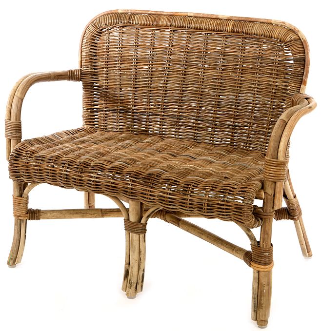 Rattan grau Sofa Maastricht