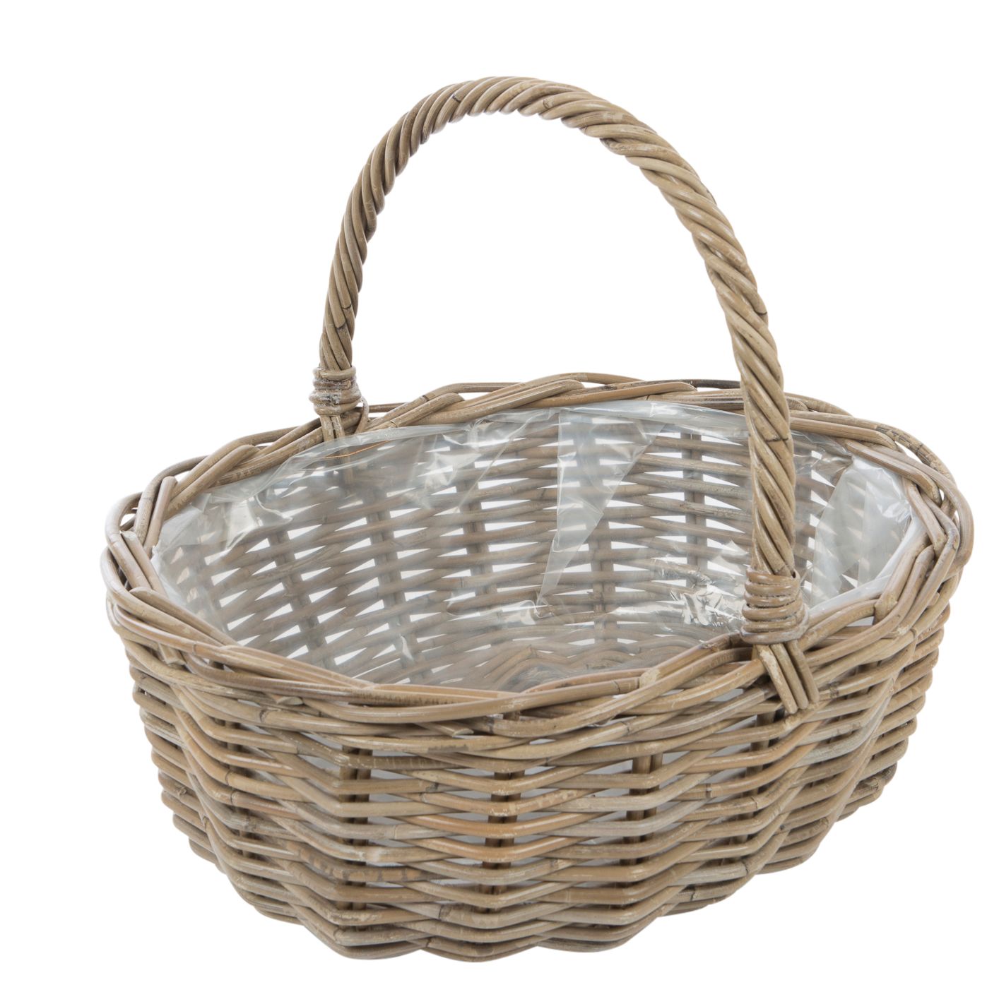 Rattan Blumenkorb