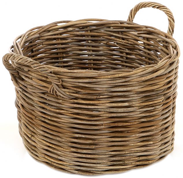 Panier en bois rond