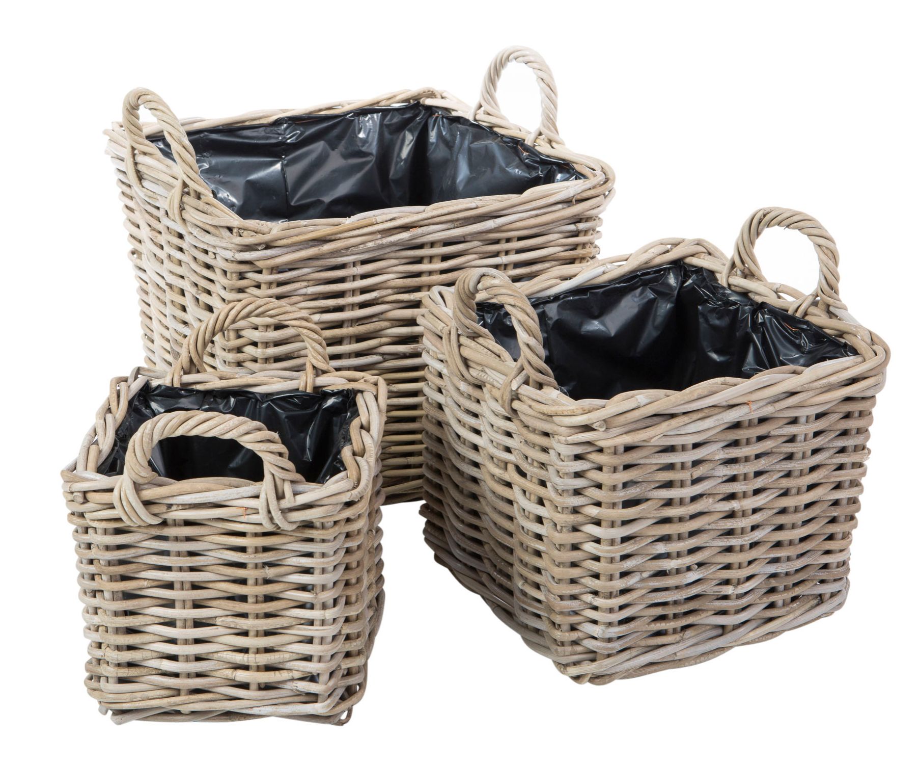 Pflanzkorb Rattan rechteckig Pflanzkörbe